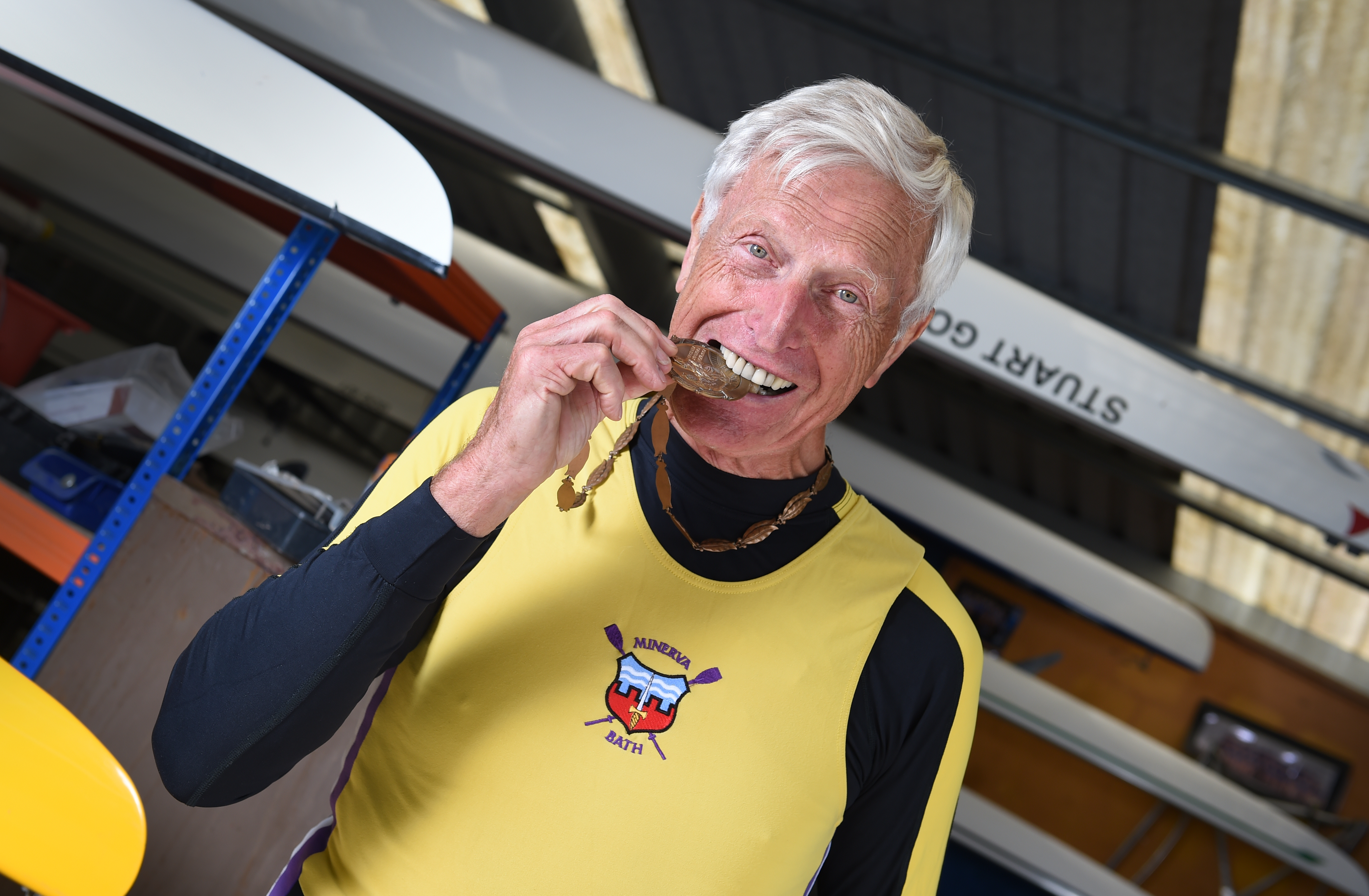 A man in rowing clothes